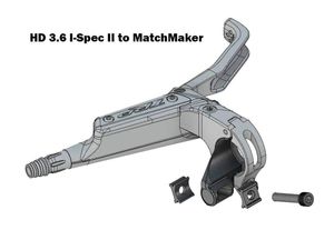 Matchmaker I-SPEC II To Matchmaker Shifter Adapter RH (HD3.6) Unidad Trp