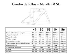 Bicicleta de Ruta F8 SL Disc Rival AXS Mendiz
